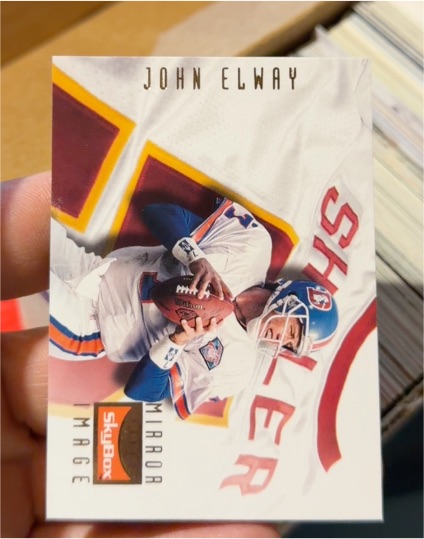 1995 SkyBox Mirror Image #154 John Elway — front