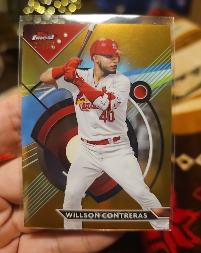 2023 Topps Finest #63 Willson Contreras — front