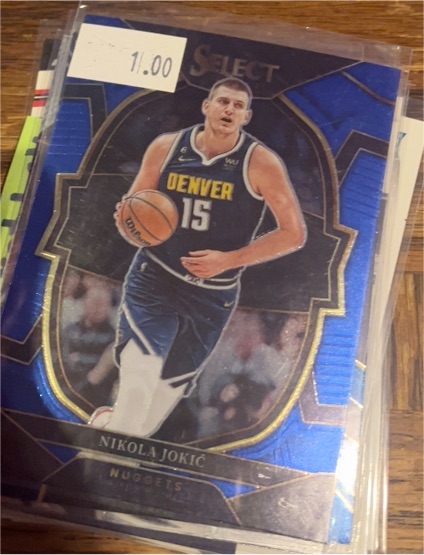 2022-23 Panini Select #1 Nikola Jokic Blue Prizm Concourse — front