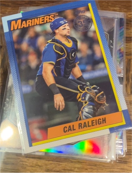 2025 Topps Series 2 - 1990 Topps Baseball #90B2-13 Cal Raleigh — front
