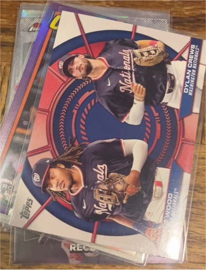 2025 Topps Series 2 #DD-6 Dylan Crews / James Wood Dynamic Duos — front