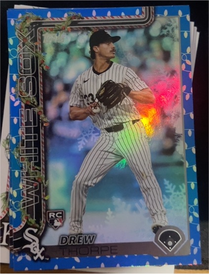 2025 Topps Holiday #H6 Drew Thorpe — front