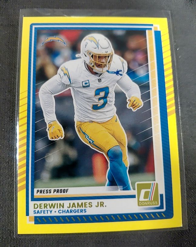 2025 Donruss #130 Derwin James Jr. Press Proof — front