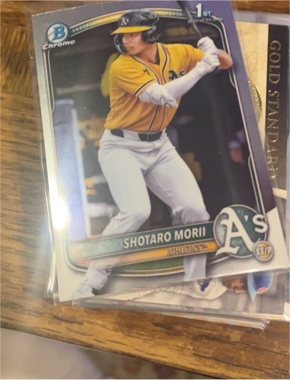 2025 Bowman Chrome #BCP-170 Shotaro Morii — front