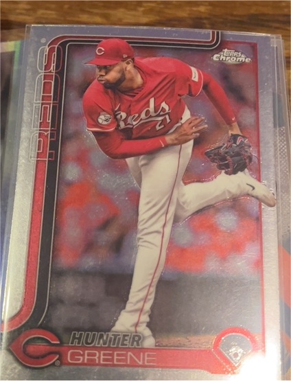 2025 Topps Chrome #91 Hunter Greene — front