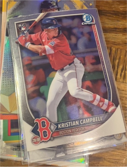 2025 Bowman Chrome #58 Kristian Campbell — front