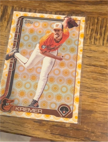 2025 Topps Series 2 #563 Dean Kremer Holiday Sun Foil — front