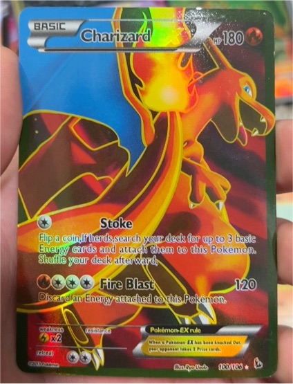 2014 Pokémon XY Flashfire #100 Charizard EX — front