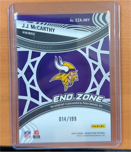 2025 Panini Revolution Football #EZA-JMY J.J. McCarthy — front