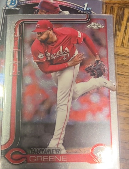 2025 Topps Chrome #91 Hunter Greene — front