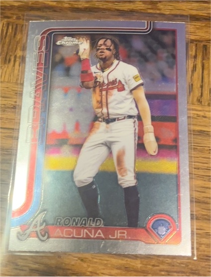 2025 Topps Chrome #257 Ronald Acuna Jr. — front