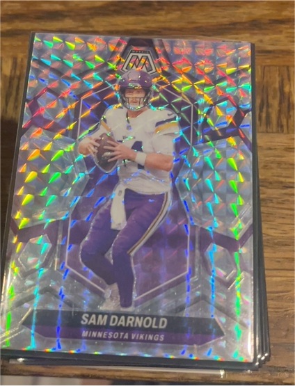2024 Panini Mosaic Silver Mosaic Prizm Sam Darnold — front