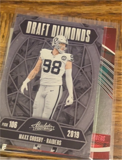 2025 Panini Absolute Draft Diamonds #DD-MCY Maxx Crosby — front