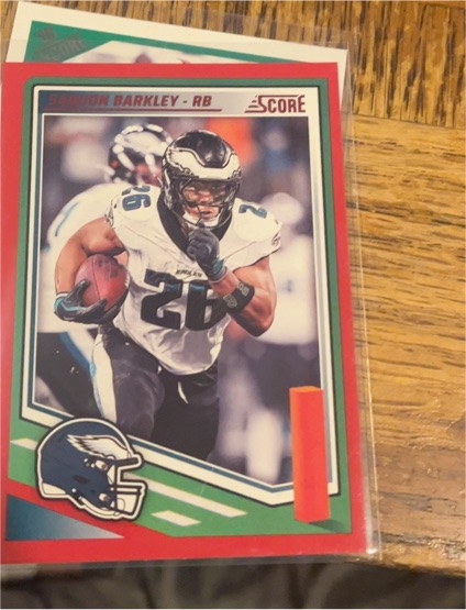 2025 Panini Score Football #61 Saquon Barkley — front