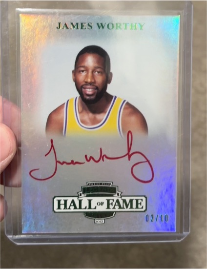 2012 Press Pass Legends Hall of Fame #02/10 James Worthy — front