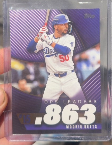 2025 Topps #OPS-15 Mookie Betts OPS Leaders — front