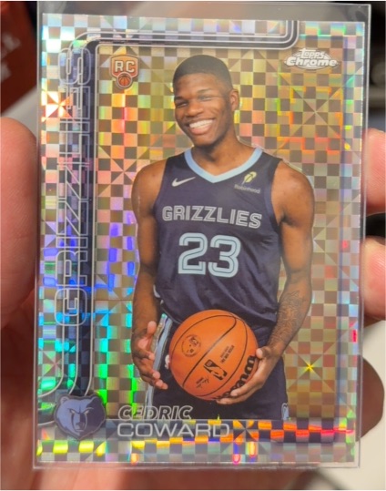2025-26 Topps Chrome #261 Cedric Coward — front