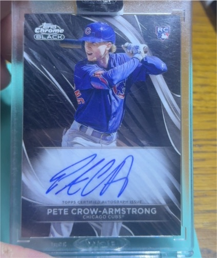 2024 Topps Chrome Black #CBA-PC Pete Crow-Armstrong — front