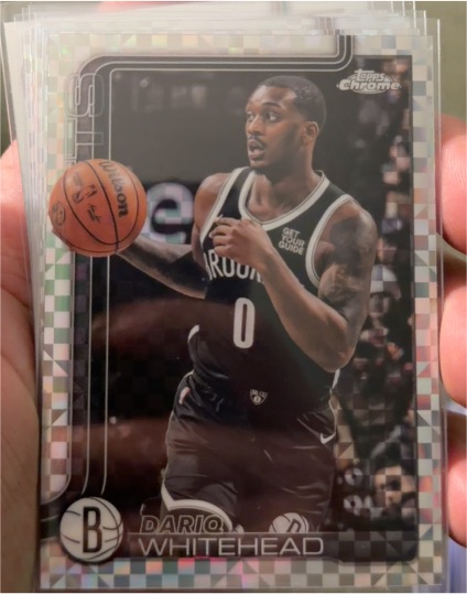 2025-26 Topps Chrome #91 Dariq Whitehead — front