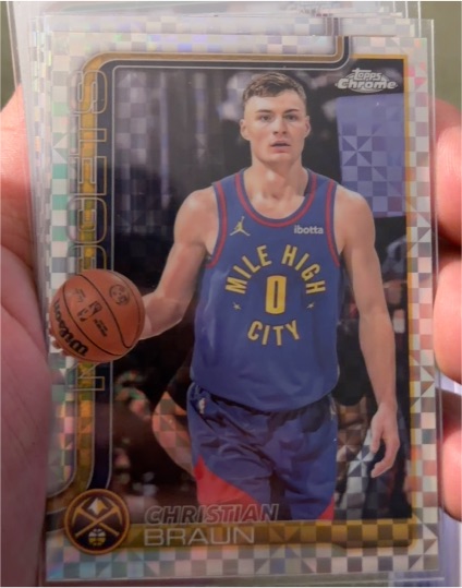2025-26 Topps Chrome #82 Christian Braun — front