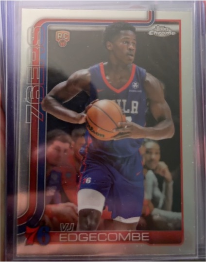 2025-26 Topps Chrome #253 VJ Edgecombe — front