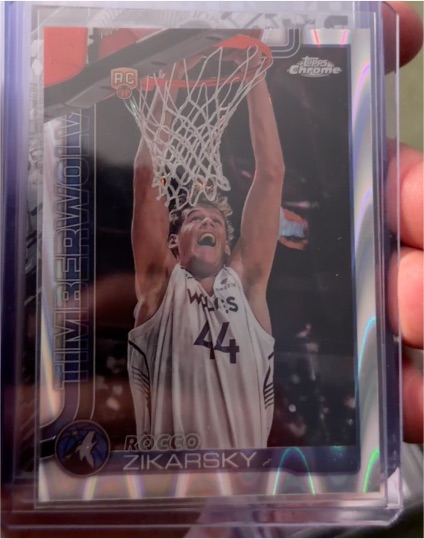 2025-26 Topps Chrome #296 Rocco Zikarsky — front