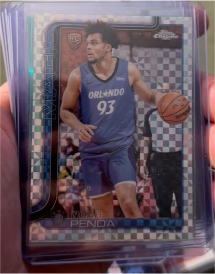2025-26 Topps Chrome #282 Noah Penda — front