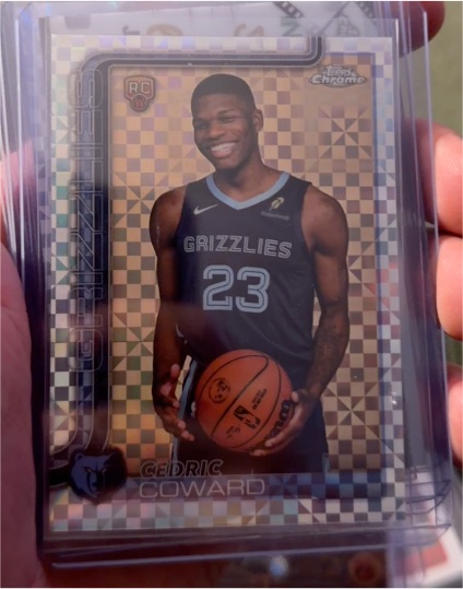 2025-26 Topps Chrome #261 Cedric Coward — front