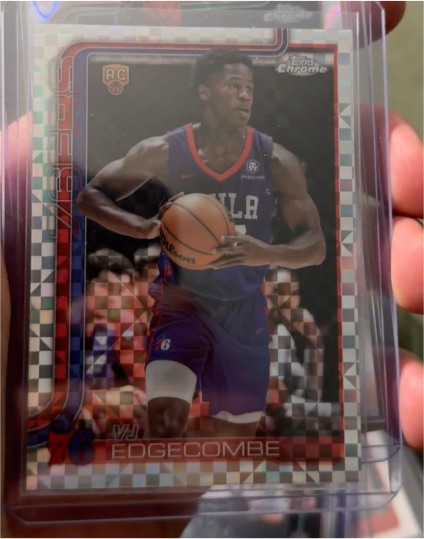2025-26 Topps Chrome #253 VJ Edgecombe — front