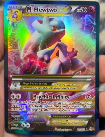 2016 Pokémon Mega Mewtwo EX #160 — front