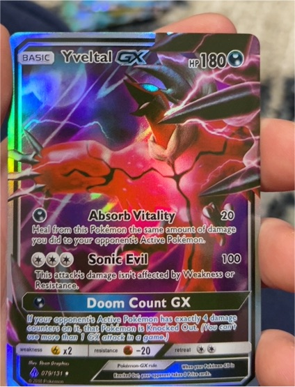 2016 Pokémon #079 Yveltal GX — front