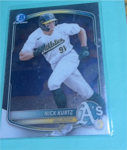2025 Bowman Chrome Prospects #BCP-114 Nick Kurtz — front