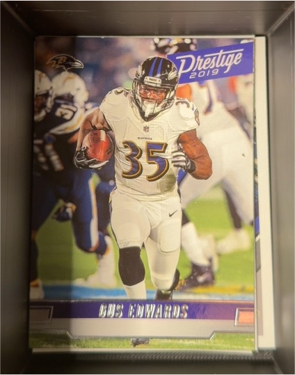 2019 Panini Prestige #35 Gus Edwards — front