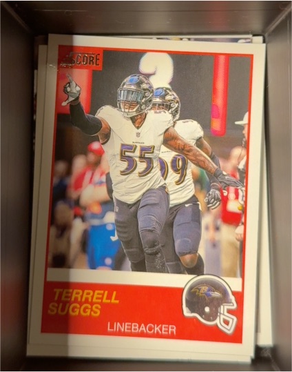 2019 Panini Score Football #84 Terrell Suggs — front