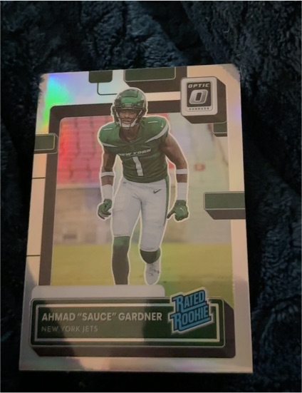 2022 Panini Donruss Optic #328 Ahmad "Sauce" Gardner Rated Rookie — front