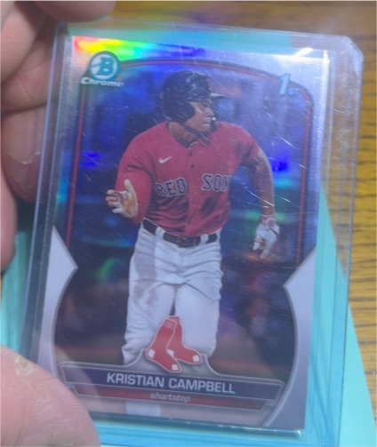 2023 Bowman Chrome Draft #BDC-125 Kristian Campbell — front