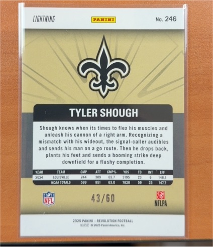2025 Panini Revolution #246 Tyler Shough — front