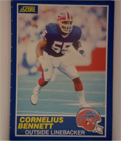 1989 Score #61 Cornelius Bennett — front