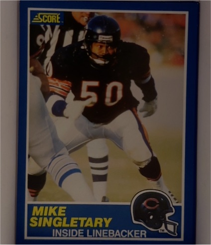 1989 Score #50 Mike Singletary — front