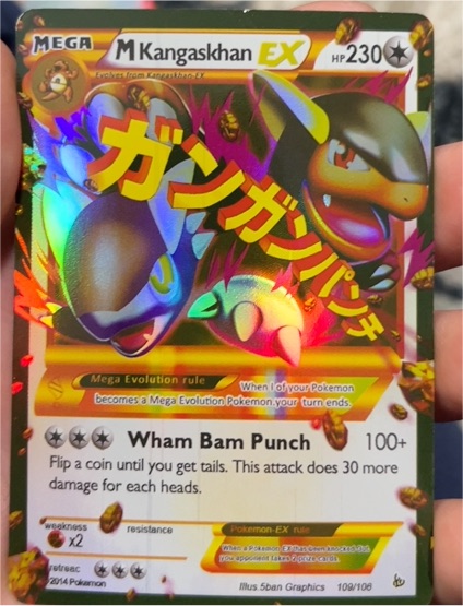 2014 Pokémon Flashfire #109 Mega Kangaskhan EX — front
