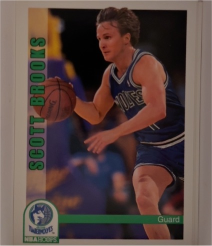1992-93 NBA Hoops #135 Scott Brooks — front