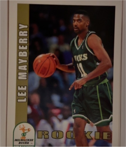 1992-93 Hoops #419 Lee Mayberry — front