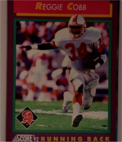 1992 Score #127 Reggie Cobb — front