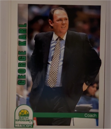 1992-93 NBA Hoops #263 George Karl — front