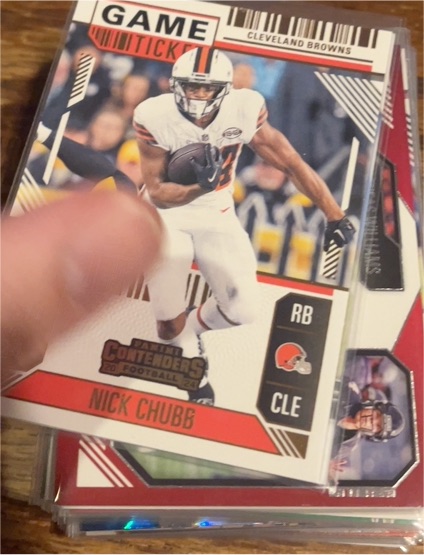 2024 Panini Contenders #Nick Chubb Game Ticket — front