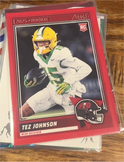 2025 Panini Score #34 Tez Johnson — front