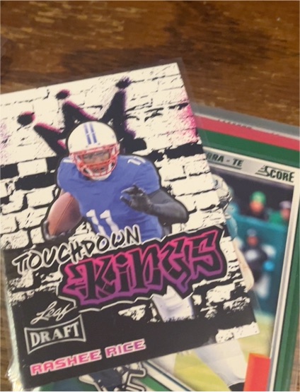 2023 Leaf Draft #100 Rashee Rice SMU Mustangs Touchdown Kings — front