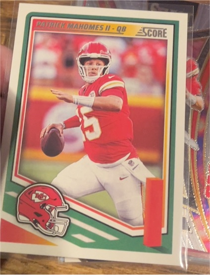 2025 Panini Score #100 Patrick Mahomes II — front