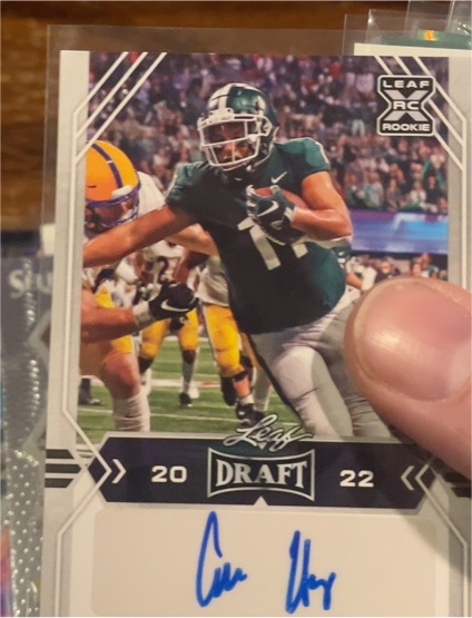 2022 Leaf Draft #BA-CH2 Connor Heyward Autographs — front