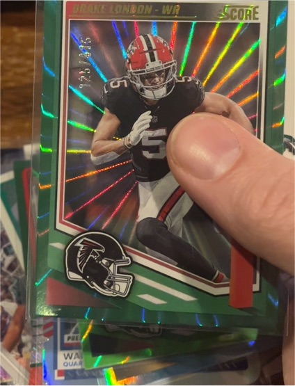 2025 Panini Score #WR Drake London — front